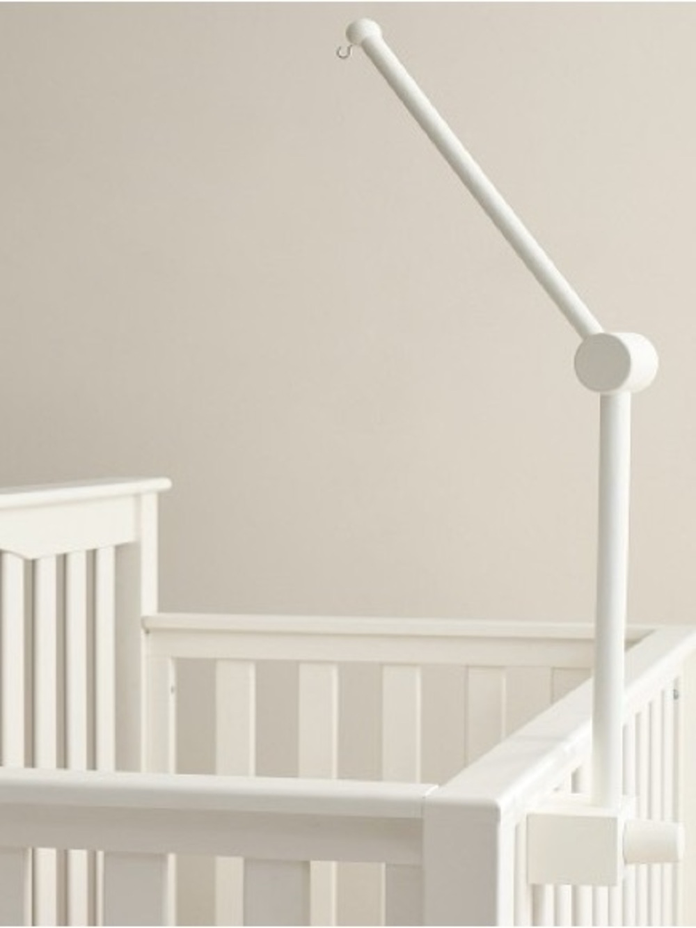Pottery Barn Kids White Crib Mobile Arm Mount